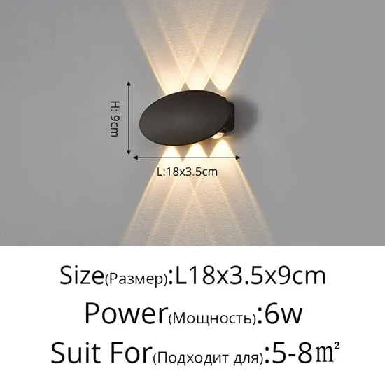 Voici Le Titre Transformé: Applique Murale Led Élégante Design Épurée Type C 4 Têtes 4W 1 Chambre