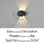 Voici Le Titre Transformé: Applique Murale Led Élégante Design Épurée Type C 4 Têtes 4W Chambre