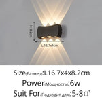 Voici Le Titre Transformé: Applique Murale Led Élégante Design Épurée Type D 4 Têtes 4W 1 Chambre