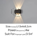 Voici Le Titre Transformé: Applique Murale Led Élégante Design Épurée Type D 4 Têtes 4W Chambre