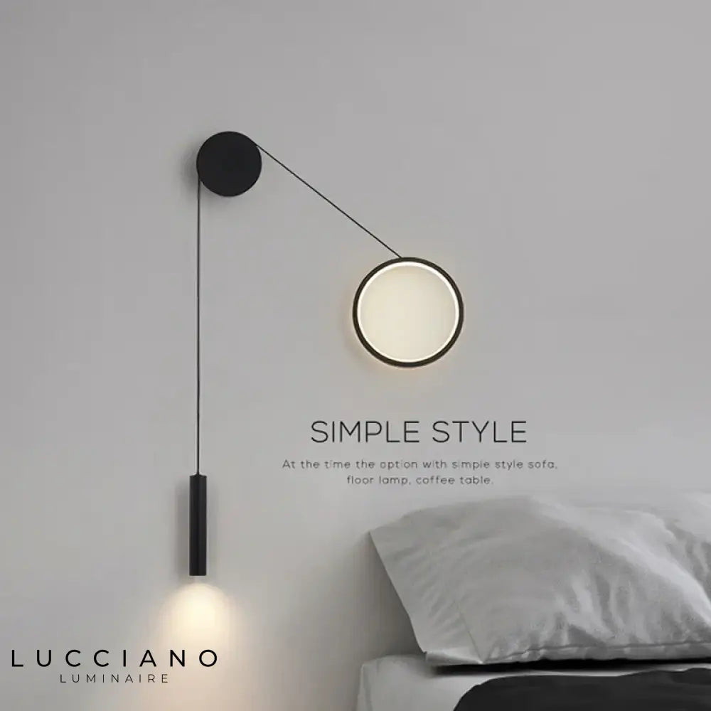 Voici Le Titre Transformé: Applique Murale Led Élégante Minimaliste Design Chambre