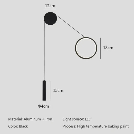 Voici Le Titre Transformé: Applique Murale Led Élégante Minimaliste Design Chambre