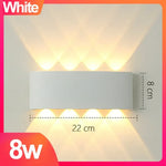 Voici Le Titre Transformé: Applique Murale Led Extérieur Moderne Design Aluminium Avec-8W / Blanc