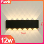 Voici Le Titre Transformé: Applique Murale Led Extérieur Moderne Design Aluminium Noir-12W /