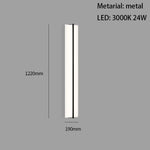 Voici Le Titre Transformé: Applique Murale Led Minimaliste Design Épuré 122 Cm / Blanc Chaud
