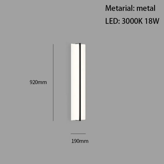Voici Le Titre Transformé: Applique Murale Led Minimaliste Design Épuré 92 Cm / Blanc Chaud