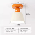 Voici Le Titre Transformé: Applique Murale Led Moderne Design Scandinave Orange / Sans Ampoule