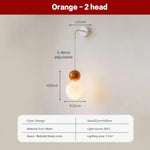 Voici Le Titre Transformé: Applique Murale Led Nordique Élégante Tendance Lwl154 Orange 2H /