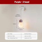 Voici Le Titre Transformé: Applique Murale Led Nordique Élégante Tendance Lwl154 Violet 2H /