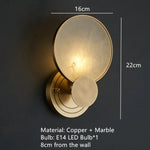 Voici Le Titre Transformé: Applique Murale Led Ronde Élégante Minimaliste A / Warm Light Chambre