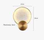 Voici Le Titre Transformé: Applique Murale Led Ronde Élégante Minimaliste Chambre