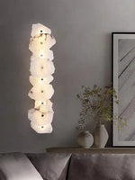 Voici Le Titre Transformé: Applique Murale Marbre Cuivre Élégante Minimaliste Chambre