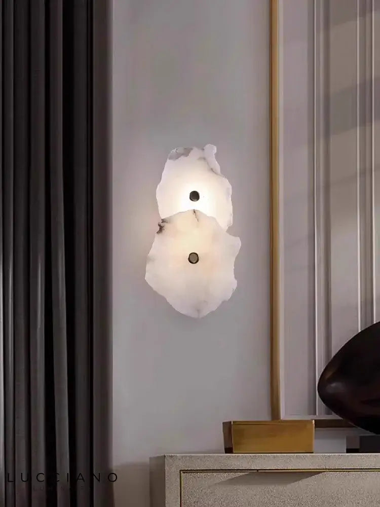 Voici Le Titre Transformé: Applique Murale Marbre Cuivre Élégante Minimaliste Chambre