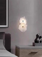 Voici Le Titre Transformé: Applique Murale Marbre Cuivre Élégante Minimaliste Chambre