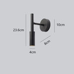 Voici Le Titre Transformé: Applique Murale Minimaliste Design Lumineux Élégant Noir Chambre
