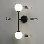 Voici Le Titre Transformé: Applique Murale Moderne Boule Lumineuse Design Cristal A Noir Chambre