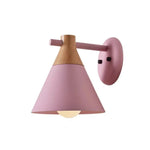 Voici Le Titre Transformé: Applique Murale Moderne Design Scandinave Bois Clair Rose Chambre