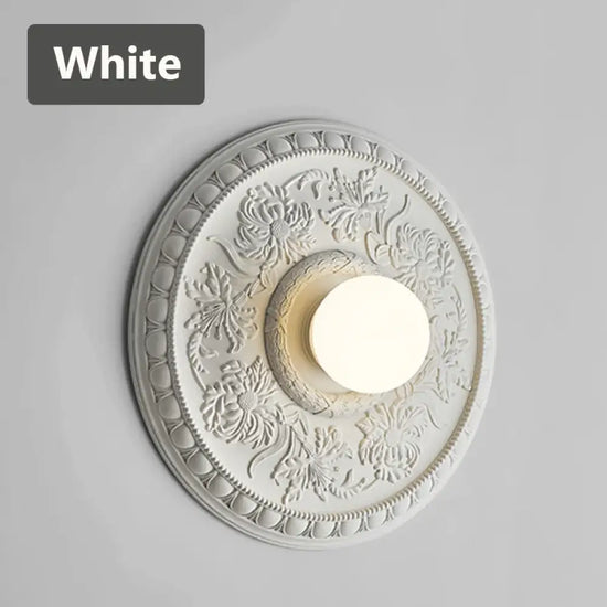 Voici Le Titre Transformé: Applique Murale Rétro Élégante Vintage Design Blanc / Chaud