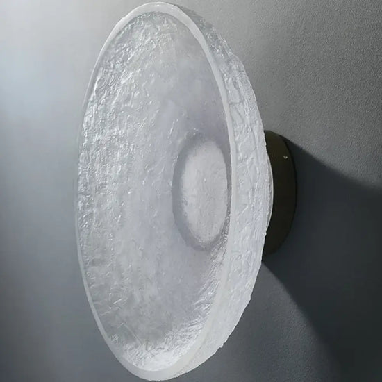 Voici Le Titre Transformé: Applique Murale Ronde Design Vintage Transparent Chic Chambre