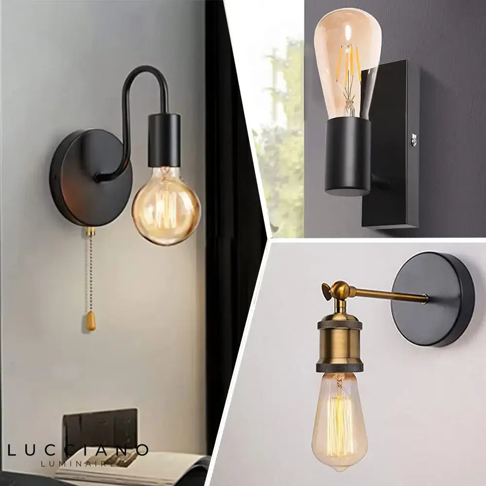 Voici Le Titre Transformé: Applique Murale Style Industriel Vintage Lumière Déco Chambre