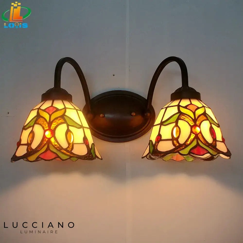 Voici Le Titre Transformé: Applique Murale Tiffany Vintage Déco Élégante Chambre