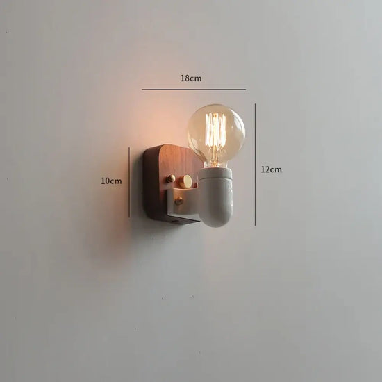 Voici Le Titre Transformé: Applique Murale Vintage Avec Design Rétro Élégant B / Avec Ampoule