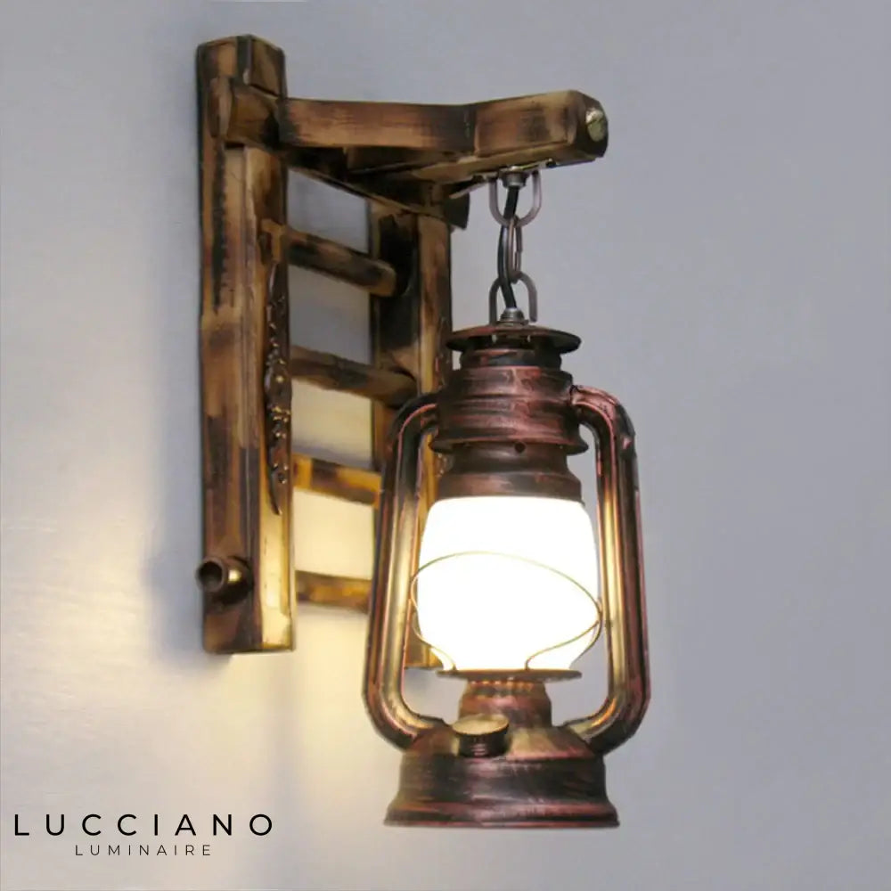 Voici Le Titre Transformé: Applique Murale Vintage Industrielle Bois Déco Urbaine Chambre
