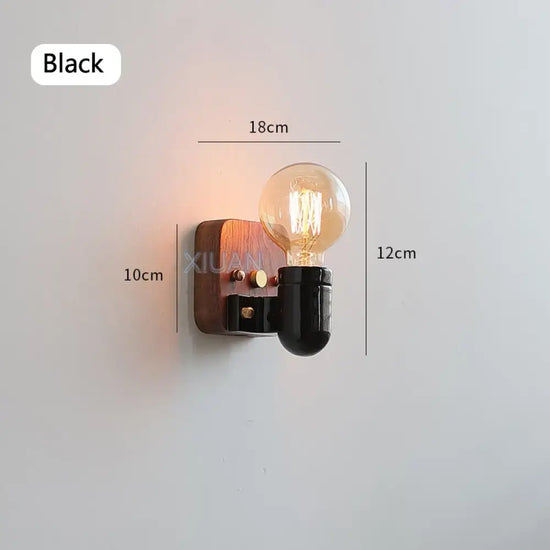 Voici Le Titre Transformé: Applique Murale Vintage Industrielle En Métal Design Loft Noir Sans