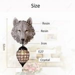 Voici Le Titre Transformé: Applique Murale Vintage Loup Artisanale Déco Chic Chambre