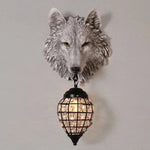 Voici Le Titre Transformé: Applique Murale Vintage Loup Artisanale Déco Chic Un Chambre