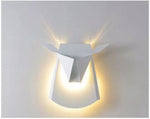 Voici Ma Proposition: Applique Design Led Originale Bois Cerf Blanc Murale Chambre