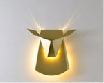 Voici Ma Proposition: Applique Design Led Originale Bois Cerf Doré Murale Chambre