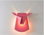 Voici Ma Proposition: Applique Design Led Originale Bois Cerf Rose Murale Chambre