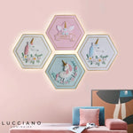 Voici Ma Proposition: Applique Murale Hexagonale Exploration Céleste Rêveuse Chambre