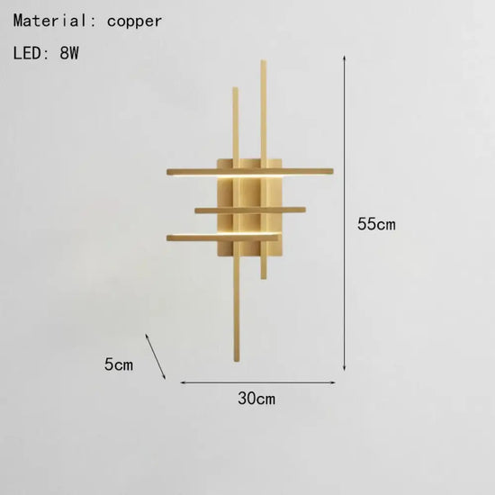 Voici Ma Proposition: Applique Murale Led Minimaliste Design Scandinave Or / Changeable Chambre