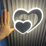 Voici Ma Transformation: Applique Murale Led Coeur Blanc Scandinave Chambre