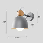 Voici Une Proposition: Lampe De Applique Murale Bois Design Rotatif Élégant Pwl051 Argent / Blanc