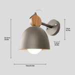 Voici Une Proposition: Lampe De Applique Murale Bois Design Rotatif Élégant Pwl051 Gris / Blanc