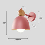 Voici Une Proposition: Lampe De Applique Murale Bois Design Rotatif Élégant Pwl051 Rose / Blanc