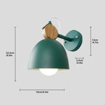 Voici Une Proposition: Lampe De Applique Murale Bois Design Rotatif Élégant Pwl051 Vert / Blanc