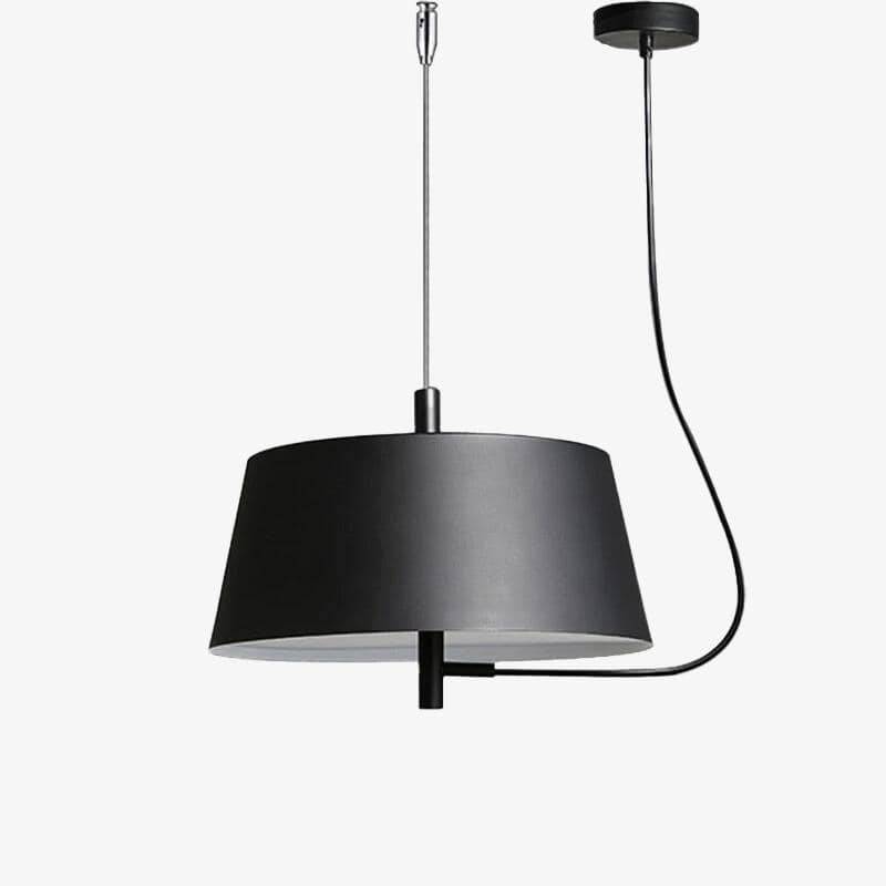 Lustre LED Moderne Abat-Jour Métal Noir